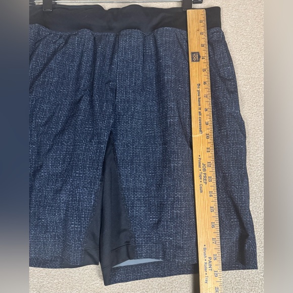 Lululemon Linerless Athletic Shorts T.H.E. Core Size Large Navy Blue Mens - Picture 5 of 9